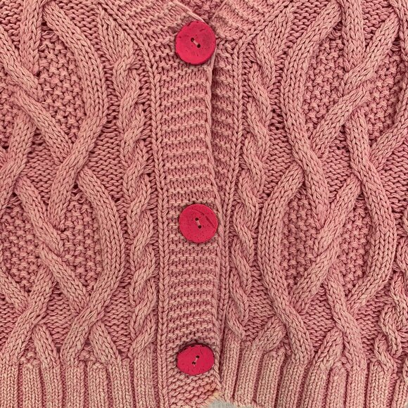 Anthropologie PILCRO Cable Knit Cropped Cardigan Sweater - Picture 3 of 6